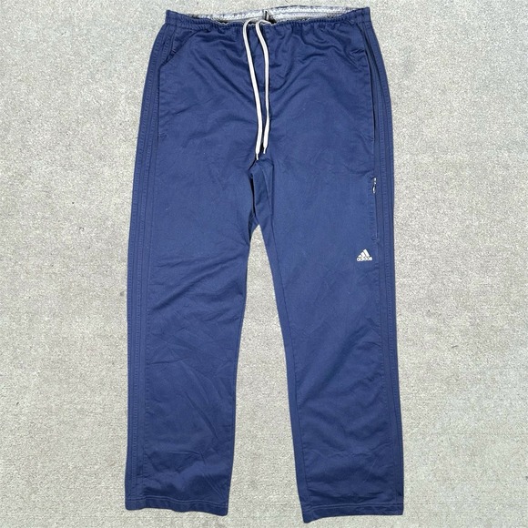 adidas Other - Adidas Sweatpants Mens Size‎ Large Navy Blue ActiveWear Pocket Zipper